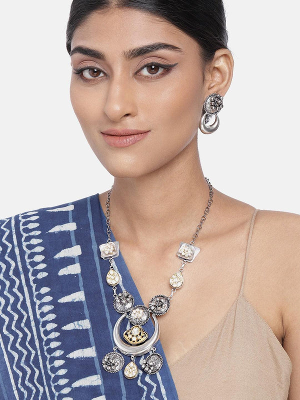 ' MIHIRA ' Oxidised Necklace Set - Indiakreations