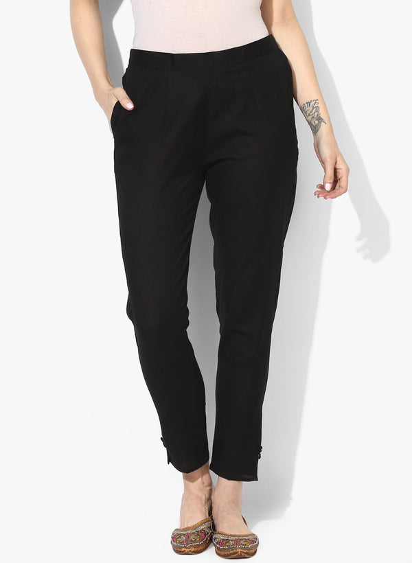 Women's Ankle Length Relaxed Fit Pants - Noz2Toz