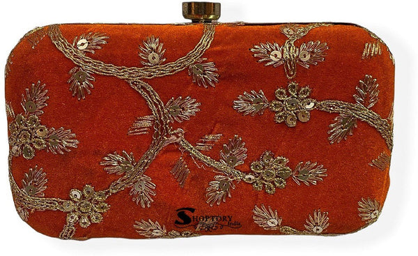 Women's Embroidered Casual  Clutch Handpurse - Ritzie
